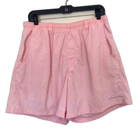 Columbia PFG MenS Backcast III Water Shorts Swim Trunks Solid Pink Size Large - Picture 3 of 7